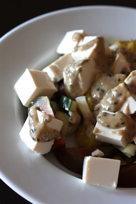 Salade Au Tofu Soyeux Et Pommes De Terre Sauce Au S Same Cuisine En