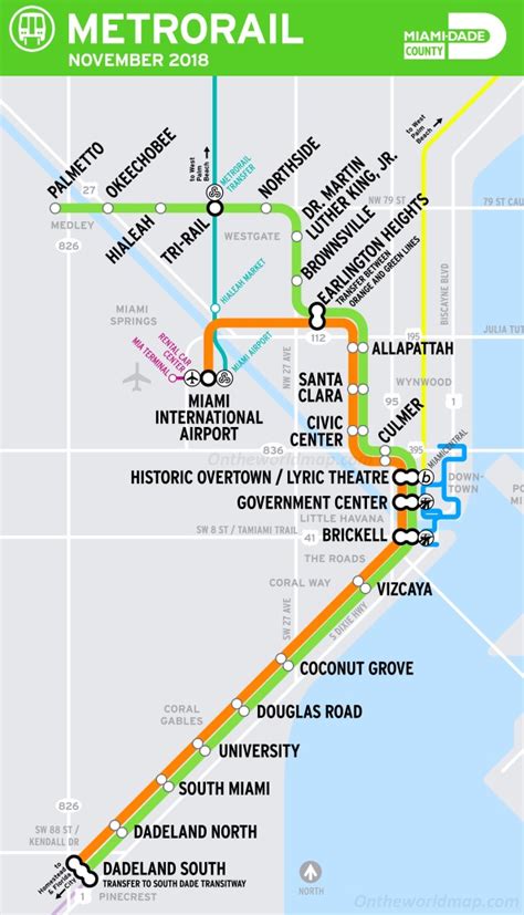 Miami Train System Map Ustrave Com