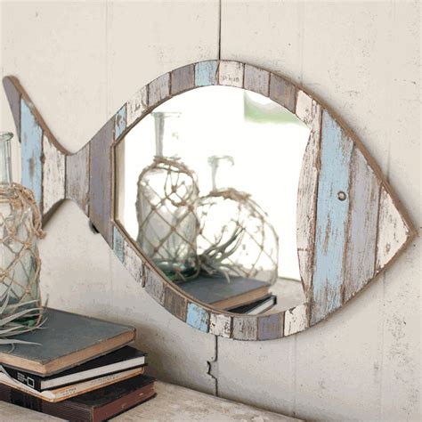 Shop for wall decor including mirrors, wall clocks, art, picture frames and and other unique decorations at pier 1! Nautical Mirrors: Driftwood Fish Mirror|Bella Coastal Decor | Coastal Home | Pinterest ...