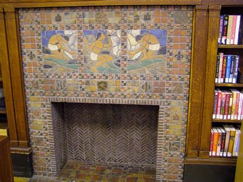 St Louis Public Library Fine Arts Room Moravian Pottery Tile