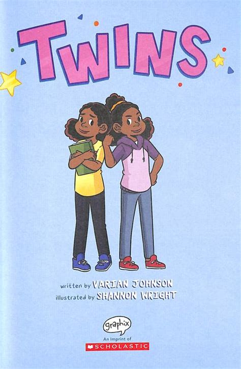 Twins Varian Johnson Author 9781338236132 Blackwells