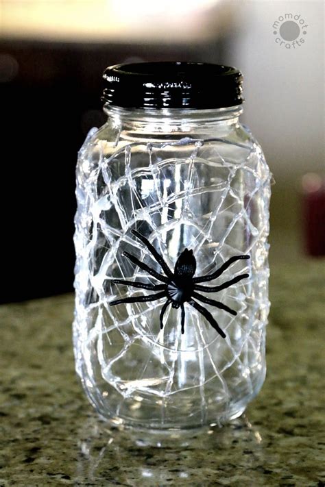 Catch A Spider By Its Toe Light Up Mason Jar