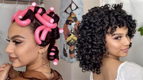 Hair Rods Hairstyles How To Flexi Rod Set Natural Hair Youtube In