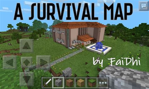 Mcpe A Survival Map Singleplayermultiplayer Minecraft Map