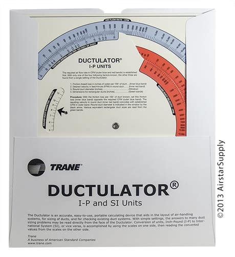 Air Duct Calculator Ductulator With Sleeve Buy Online