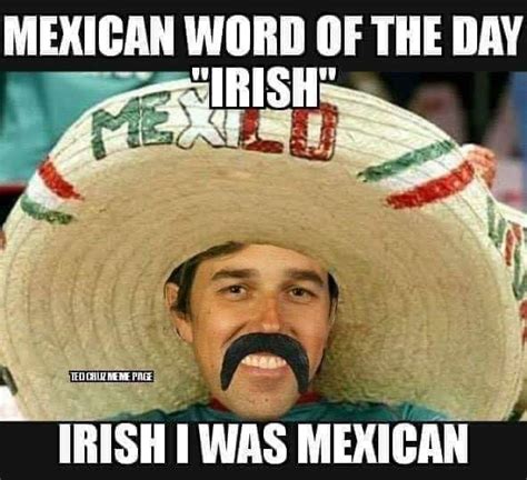 A Post Cinco De Mayo Mexican Word Of The Day Irish