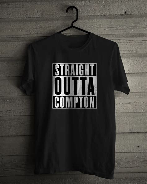 Straight Outta Compton T Shirt American Hip Hop Group Nwa Short Sleeve