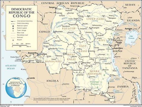 Cartes De La République Démocratique Du Congo