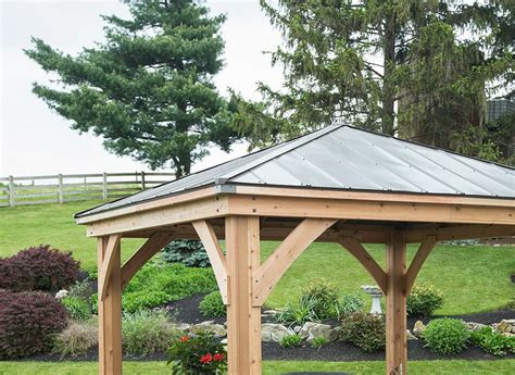 Lowe's has a range of gazebos made of wood, steel, aluminum and iron. YardCraft 12 Ft. W x 12 Ft. D Wood Permanent Gazebo ...