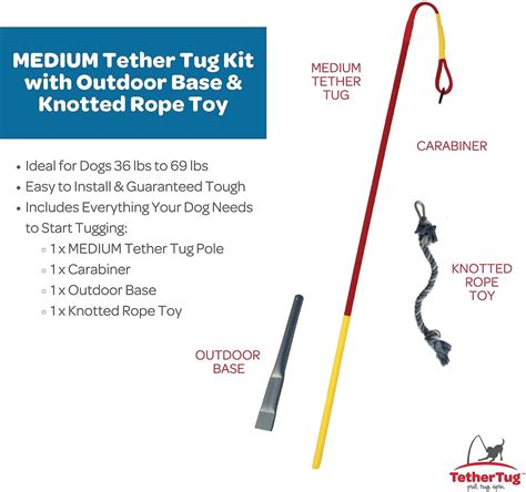 Tether Tug Outdoor Dog Toy Medium 35 70 Lbs