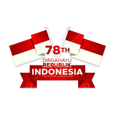 Hut Ri 2023 78th Indonesian Independence Logo Banner Vector, 78th