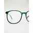 Vintage Green Eyeglasses 1970s Oversized Round Glasses Forest Emerald 