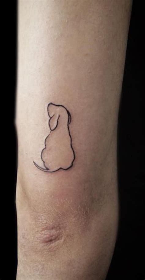 30 Cute Small And Simple Dog Tattoo Ideas For Women Animal Lovers Mybodiart