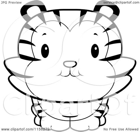 Explore 623989 free printable coloring pages for you can use our amazing online tool to color and edit the following cartoon tiger coloring pages. Cartoon Clipart Of A Black And White Cute Tiger Cub ...