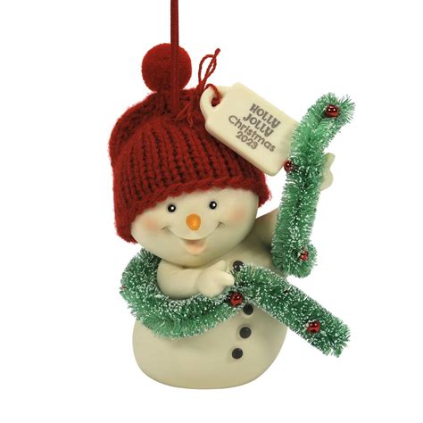 2023 Snowpinion Holly Jolly Christmas Ornament Dept 56 Hooked On