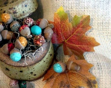 Autumn Decoration Crafts With Acorns 36 Ideas For A Cozy Home