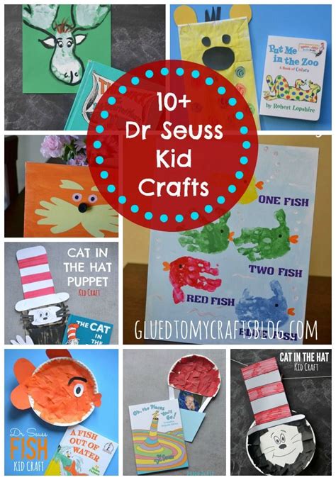 Dr Seuss Kid Craft Roundup For Read Across America Week Crafts Preschool