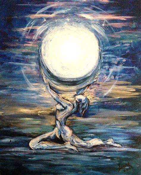 Moon Goddess Painting By Karen Ferrand Carroll Fine Art America