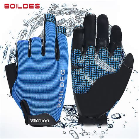 Fishing Gloves Anti Slip Waterproof Gloves With 3 Low Cut Fingerless