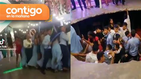 Fiesta Casi Termina En Tragedia Pista De Baile Se Derrumba En Plena