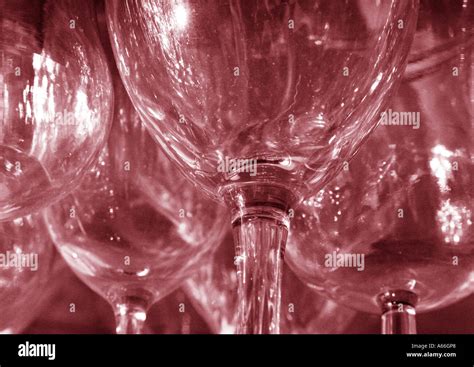Clear Wine Glasses Stock Photo Alamy