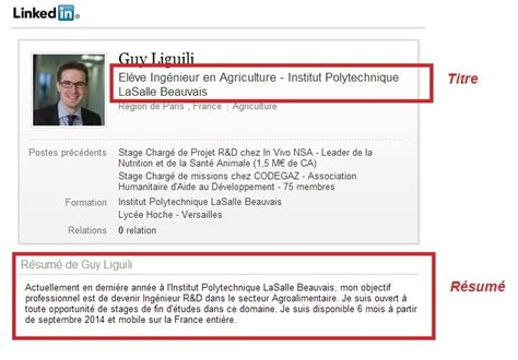 Que Mettre Dans La Rubrique Résumé De Linkedin Viadeo Conseils