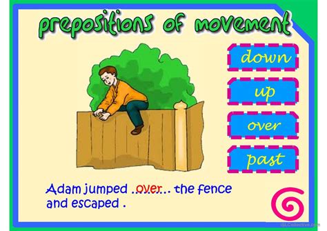 PREPOSITIONS OF MOVEMENT 3 English ESL Powerpoints
