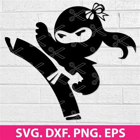 Cute Ninja Svg File Samurai Svg Png Clip Art Cricut Cut Files