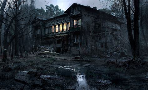 Halloween Haunted House Wallpaper 62 Images