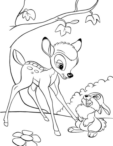 Kolorowanka Bambi Do Druku Disney Nr Dwa