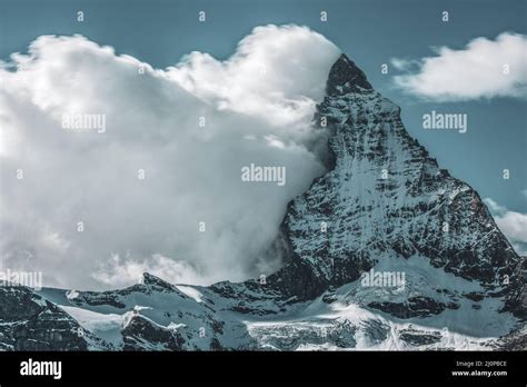 Typical Cloud Formation On The Matterhorn Stock Photo Alamy