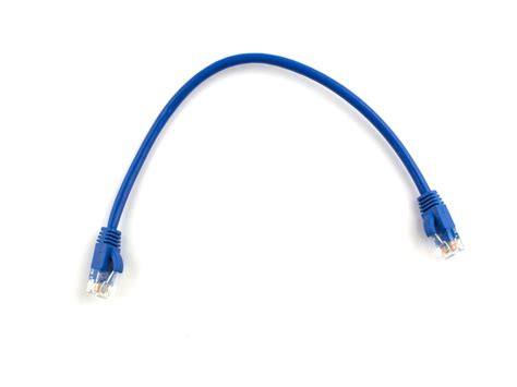 1 Ft Booted Cat6 Network Patch Cable Blue Computer Cable Store