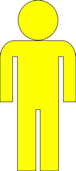 Yellow Man Symbol Clip Art At Vector Clip Art Online