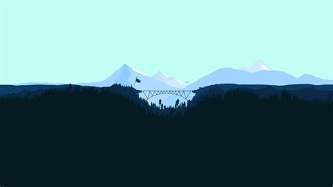 Snowy Peak Flat Mountains Minimal 4k Wallpaperhd Artist Wallpapers4k