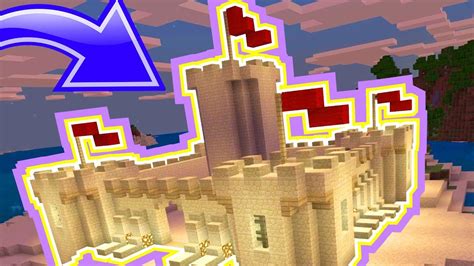 How To Build Epic Sand Castles In Minecraft Youtube