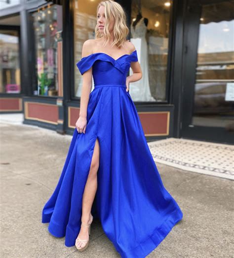 blue satin long prom dress evening dress · dress idea · online store powered by storenvy