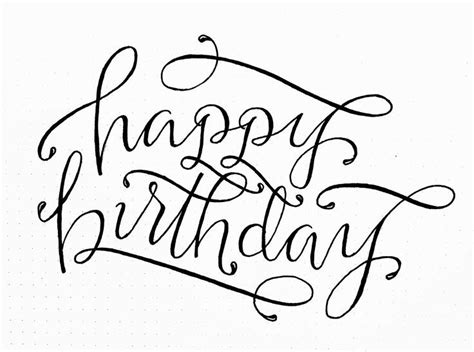 Check out our happy birthday card calligraphy selection for the very best in unique or custom, handmade pieces from our shops. hand lettering Happy Birthday - Google Search | Happy ...