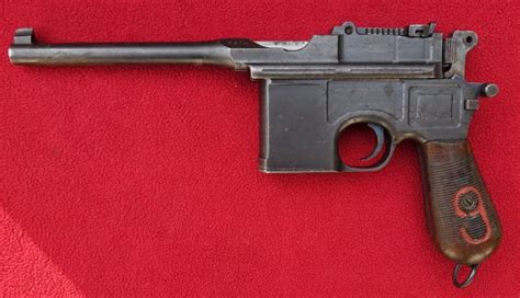 Pistole Mauser C96 V Ráži 9mm Luger Sběratelské Zbraně