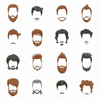 Hairstyle Vector Illustration Hairstyles Hair Icons Beard