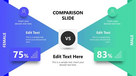 Modern Comparison Slide Template For Powerpoint