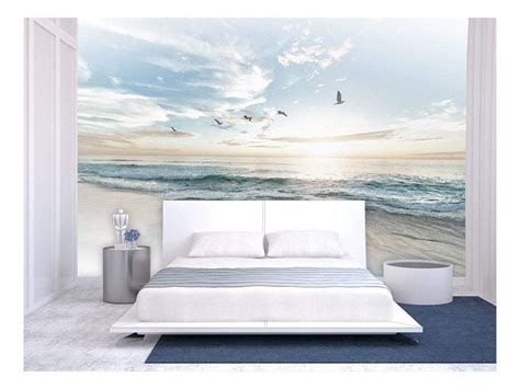 Wall26 Large Wall Mural Seacape With Waves On The Beach And Flying