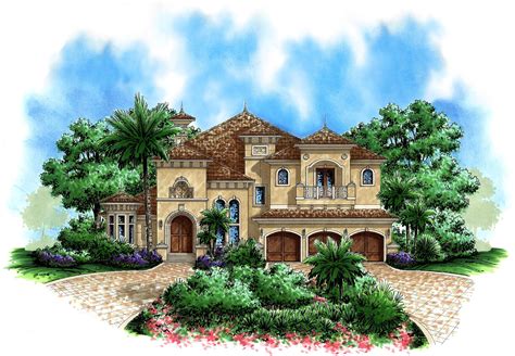 Beautiful Tuscan Appeal 66180we Architectural Designs House Plans