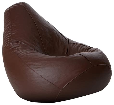 Xxl Dark Brown Leather Bean Bag Rs 1400 Piece Innovative Interiors