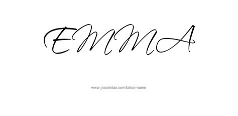 Emma Name Tattoo Design Insidevanladderrack