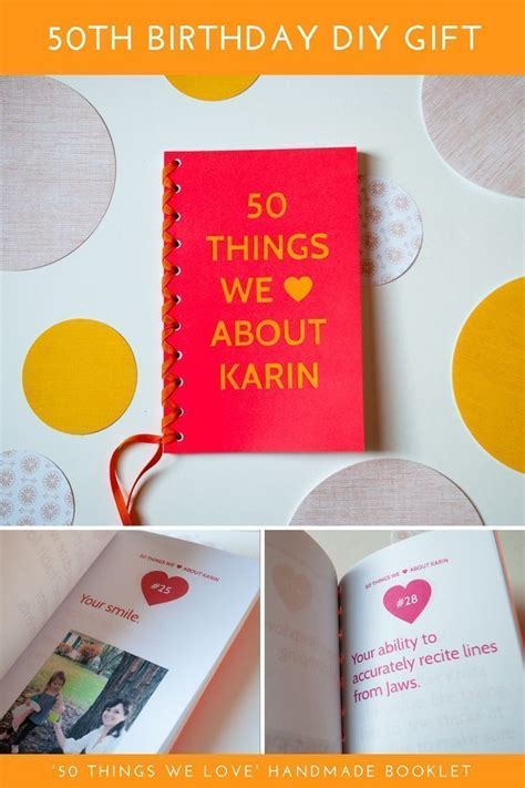 You can keep the other one (depending on whether your the big sis or little sis). 50 Things We Love About You book - 50th birthday gift ...