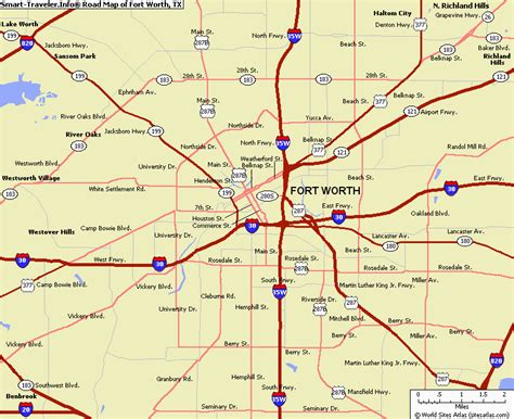 Fort Worth Texas Zip Code Map Fort Worth Map Texas
