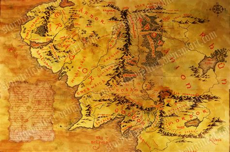 Middle Earth Map Wallpaper Wallpapersafari