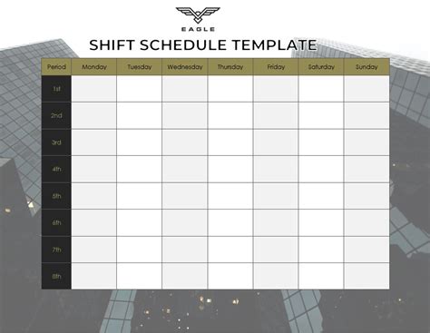 10 Shift Schedule Template Sample Template Business Psd Excel Word