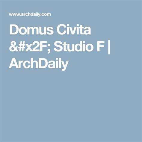 Domus Civita Studio F Domus Studio Campus