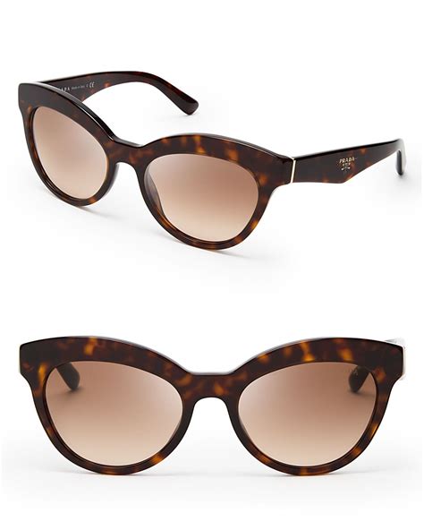 Prada Heritage Cat Eye Sunglasses In Brown Lyst